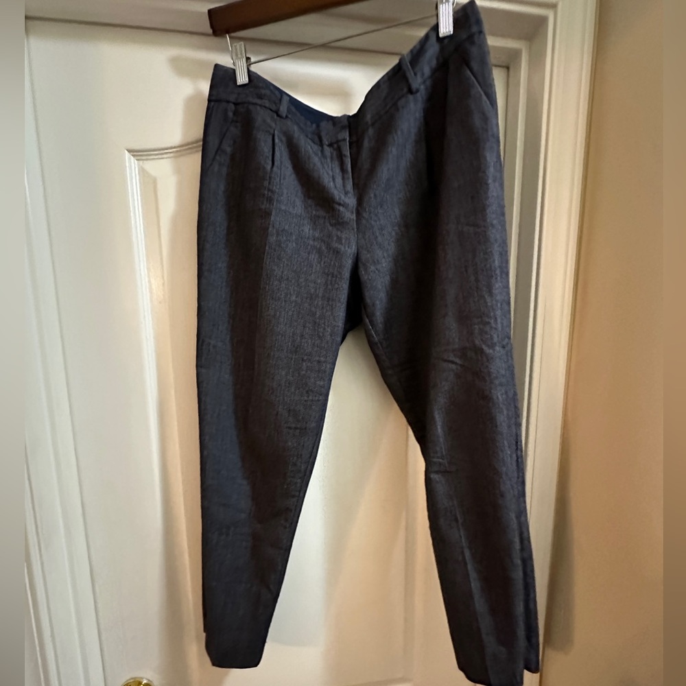 Denim dress ankle pants